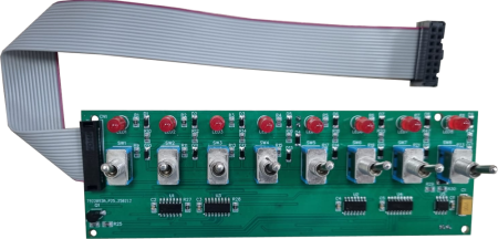 Плата блока аварийной сигнализации с переключателями (тумблерами) аналог для FB.8